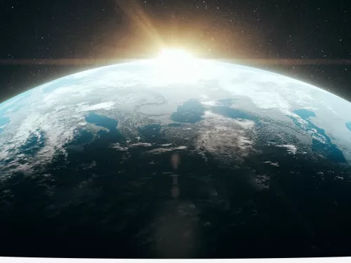 world from space