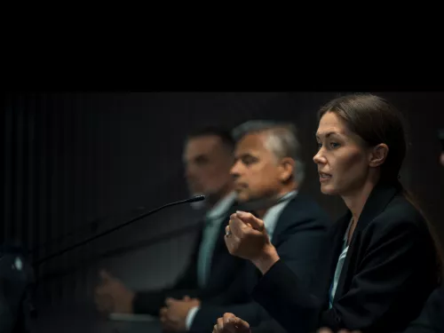 conference speech woman
