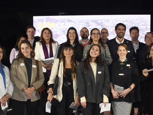 GOPA Com. anime l'&eacute;v&eacute;nement de la chambre de commerce BelgoLux &agrave; Santiago du Chili, mettant en valeur la cr&eacute;ativit&eacute; et l'impact r&eacute;gional de GOPA en Am&eacute;rique latine.