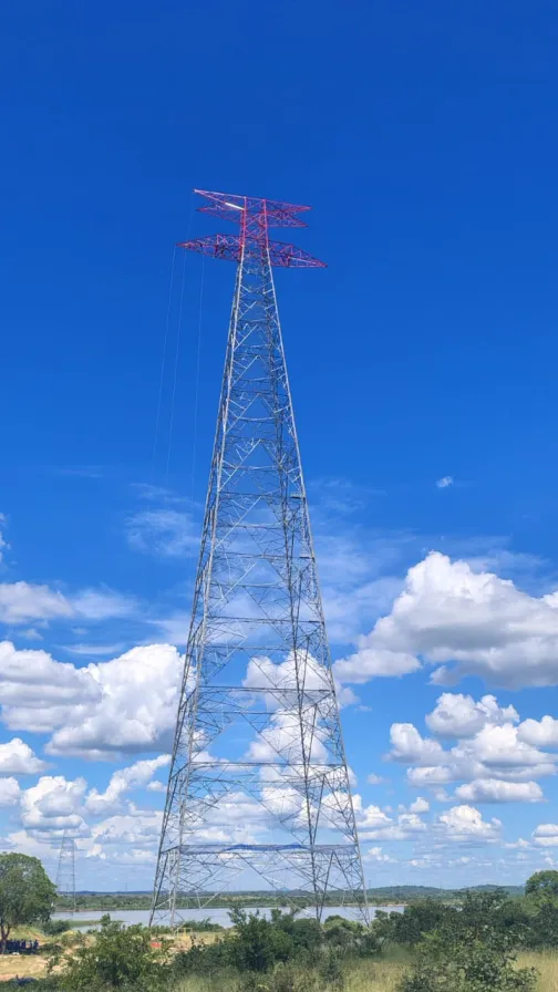 Africa's Tallest Transmission Tower Rises Over the Zambezi